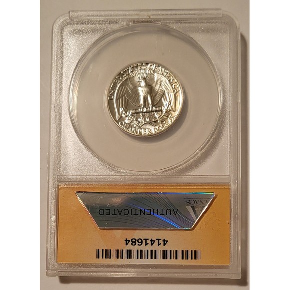 1964 Washington Quarter Proof PF67 ANACS - Picture 2 of 2